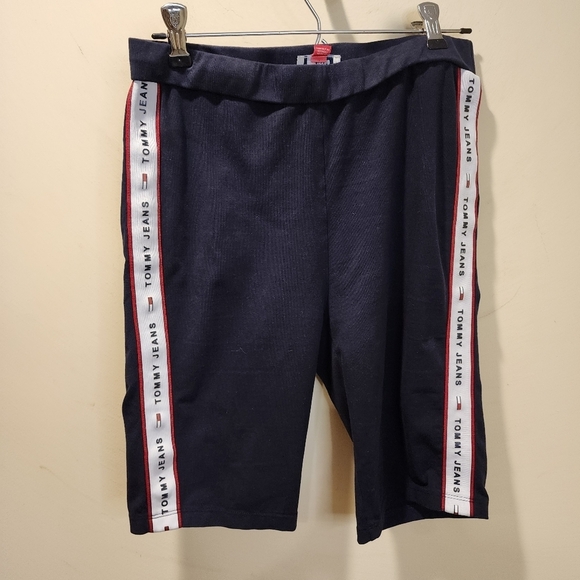 TOMMY JEANS women's navy bike shorts size S/P - Picture 1 of 7